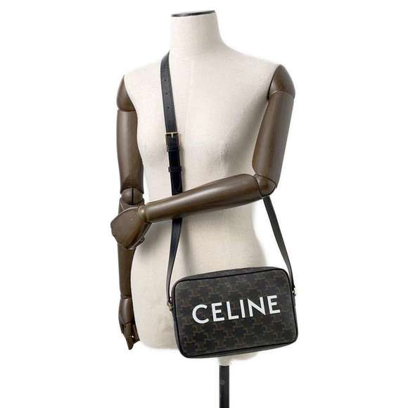 Celine Triomphe Messenger Bag Medium Shoulder Black - Picture 4 of 15
